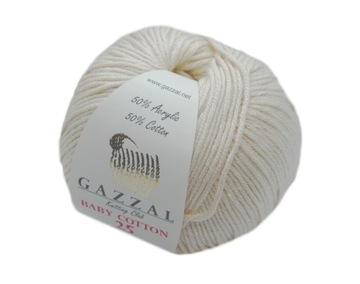 Włóczka GAZZAL BABY COTTON '25' kolor BEŻOWY 46