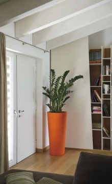 Цветочный горшок ILIA 42/90 см ИТАЛЬЯНСКИЙ высокий белый цветочный горшок