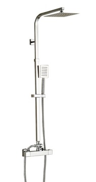 ZESTAW PRYSZNICOWY DESZCZOWNICA TERMOSTAT CHROM