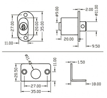 ЗАМОК ДЛЯ ДВЕРЕЙ С АЛЮМИНИЕВОЙ РАМКОЙ