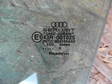 AUDI TT 8N CABRIO SKLO (OKNO) BOČNÍ PŘEDNÍ LEVÝ TROJŮHELNÍK