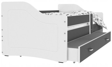 Łóżko dziecięce 160x80 szuflada + materac SWEETY