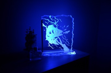 PERCH - Стеклянный светодиодный светильник ручная резьба ПОДАРОК