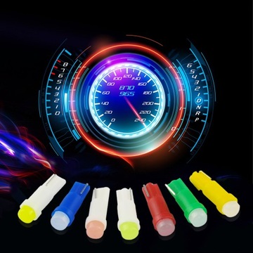 LED COB T5 R5 T5W W1,2W T5W LICZNIK ZEGARY KOLORY