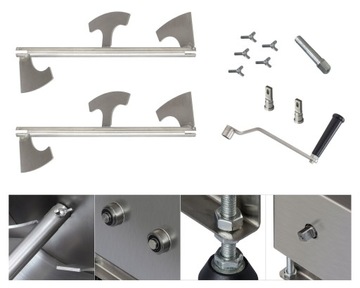 ДВУХВАЛЬНЫЙ СМЕСИТЕЛЬ ОБЪЕМОМ 60 Л ДЛЯ НАЧИНКИ МЯСА И САЛАТОВ INOX