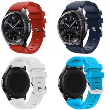 PASEK SILIKON DO SAMSUNG GEAR S3 / WATCH 46 +SZKŁO