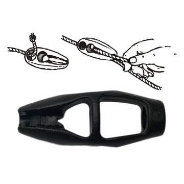 ЗАЖИМ ДЛЯ РЕЗИНОВЫХ ВЕРЕВОК 7-8мм РЕЗИНОВЫЙ СТОПОР ДЛЯ ВЕРЕВКИ