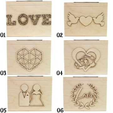 Коробка для обручальных колец + Коробка-конверт CHANCE