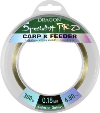 Dragon Żyłka Specialist Carp Feeder 0,30mm 300m