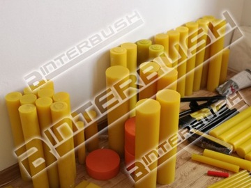 Wałek Pręt Elastomerowy Poliuretanowy 60x500mm średnio twardy