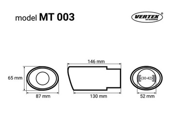Наконечник глушителя из нержавеющей стали