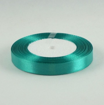 Taśma atłasowa 12mm/32m TURKUSOWA