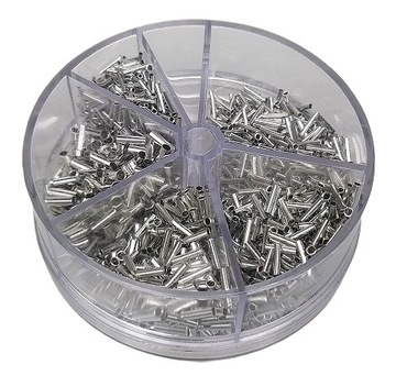 Неизолированные наконечники 1900 шт., разные размеры.