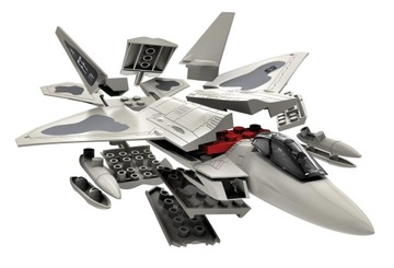 Model do składania F22 Raptor Klocki QUICKBUILD AIRFIX Licencja