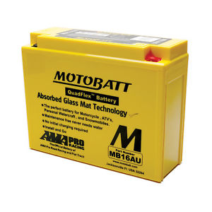 AKUMULATOR AGM MOTOBATT MB16AU 12V 20,5Ah 230A