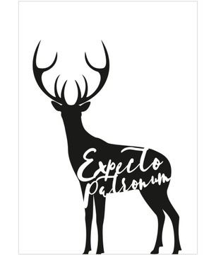 Plakat HP - Expecto Patronum - biały - A3