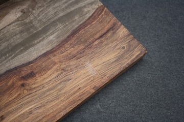 Деревянная ПОЛКА 110 см Настенная доска из палисандра СЕРАЯ Книжный шкаф BGM24