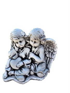FIGURKA BETONOWA - ANIOŁ / ANIOŁKI Z SERCEM