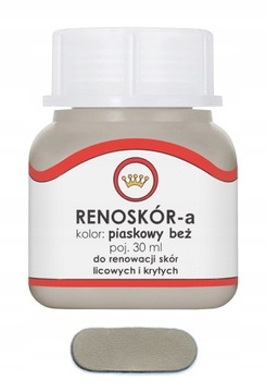 RENOSKÓR FARBA LAKIER DO SKÓRY PIASKOWY BEŻ