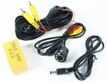 МОНИТОР 5 ДЮЙМОВ, круглая КАМЕРА ЗАДНЕГО НАПРАВЛЕНИЯ, мини, 8 диодов