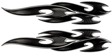 NAKLEJKA NAKLEJKI PASY TRIBAL CARBON KOMPLET 2 SZT
