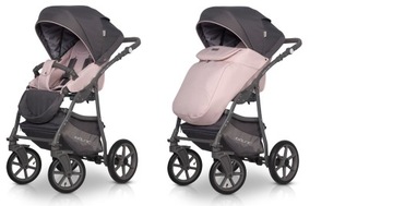 ПОЛЬСКАЯ МНОГОФУНКЦИОНАЛЬНАЯ КОЛЯСКА 2в1 / RIKO BASIC PASTEL PINK