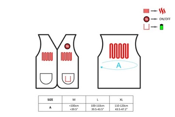 Флисовый жилет с подогревом GLOVII - L