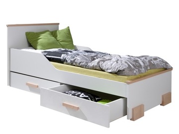 ŁÓŻKO dziecięce z 2 szufladami BUTTERCUP 90x200