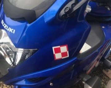 Наклейка АВИАЦИОННАЯ ДОСКА ПОЛЬША RP 10см DA11