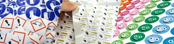 ПЕЧАТЬ на фольге + ВЫРЕЗКА по контуру + ЛАМИНИРОВАНИЕ