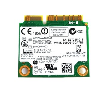 WIFI INTEL CENTRINO ADVANCED-N 6205 2,4/5 л.с. SPS