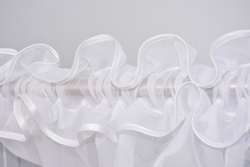 ШТОРА СО СКУЧНОЙ 250х400 БЕЛАЯ ВУАЛЬ ПРЯМАЯ ШТОРА