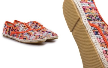 BLINK espadryle tenisówki trampki CEKINY AZTEC 38