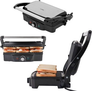 GRILL OPIEKACZ ELEKTRYCZNY 1600W TOSTY MIĘSO RYBY