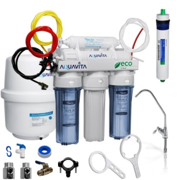 Filtr vody pod Dřez RO5 Aquavita Reverzní Osmoza 5 stupňů Systém pro kuchyň