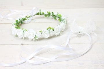 НАБОР ДЛЯ ПРИМАНИЯ: венок+головной убор+бантик на руку.