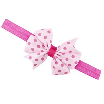 OPASKA KOKARDKA J.RÓŻOWA KROPKI 34CM-50CM