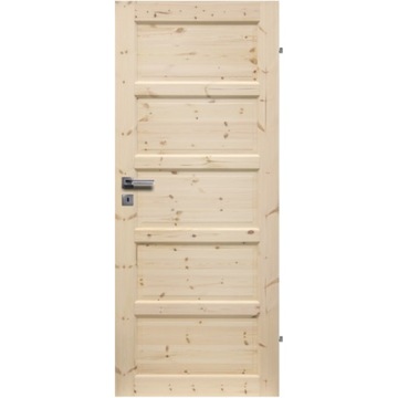 DRZWI WEWNĘTRZNE IŁAWA DREWNO SOSNOWE PEŁNE 90