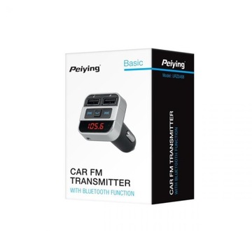 FM-передатчик Peiying URZ0468, 2xUSB, Bluetooth