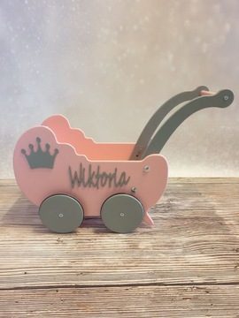 КОЛЯСКА ДЛЯ ДЕРЕВЯННОЙ КУКЛЫ, ХОДОК НОВАЯ