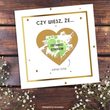 Скретч-карта - Я беременна, ты будешь бабушкой.