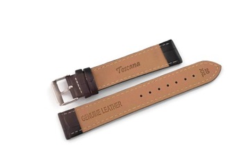 РЕМЕШОК ДЛЯ ЧАСОВ TOSCANA ТОНКИЙ ИЗ КРОКОВОЙ КРОКО, 20 ММ, XXL
