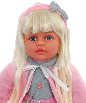 Кукла, как жив, говорит и поет в польском ребенке 60 см.