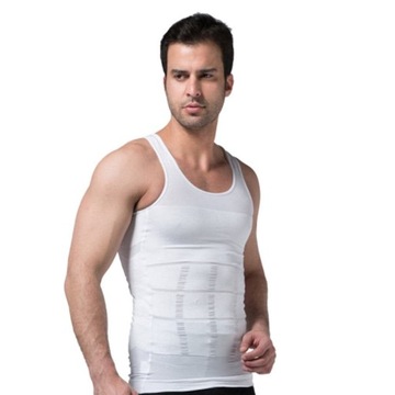 ZEROBODY koszulka wyszczuplająca męska XXXL biała