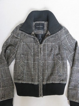 ZARA kurtka M Wełna Bomber ściągacz stójka BDB