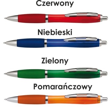 Długopis plastikowy z nadrukiem RIO TRANSPA 50szt