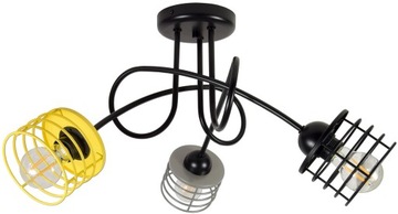 LAMPA SUFITOWA ŻYRANDOL PĘTLA LOFT EDISON LED E27