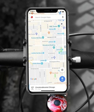 ДЕРЖАТЕЛЬ ДЛЯ ТЕЛЕФОНА ВЕЛОСИПЕД МОТОЦИКЛ GUB АЛЮМИНИЙ