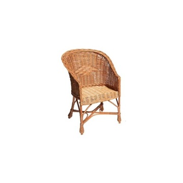 Fotel wiklinowy w stylu rzymskim- solidny fotel XL