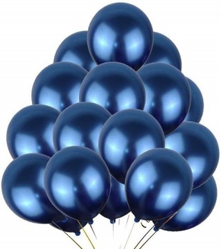 Granatowe Balony duże 50sztuk mocne i głębokie 067